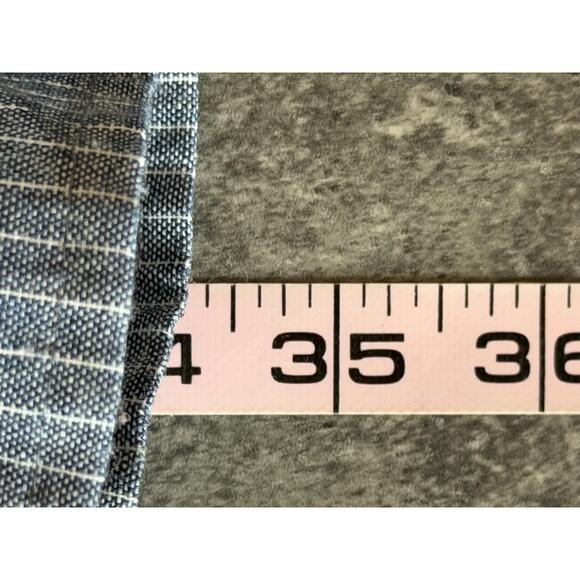 Entro Boho Dress Womens S Blue Stripe Embroidered Floral Ruffle Cotton Cottage - Picture 11 of 12